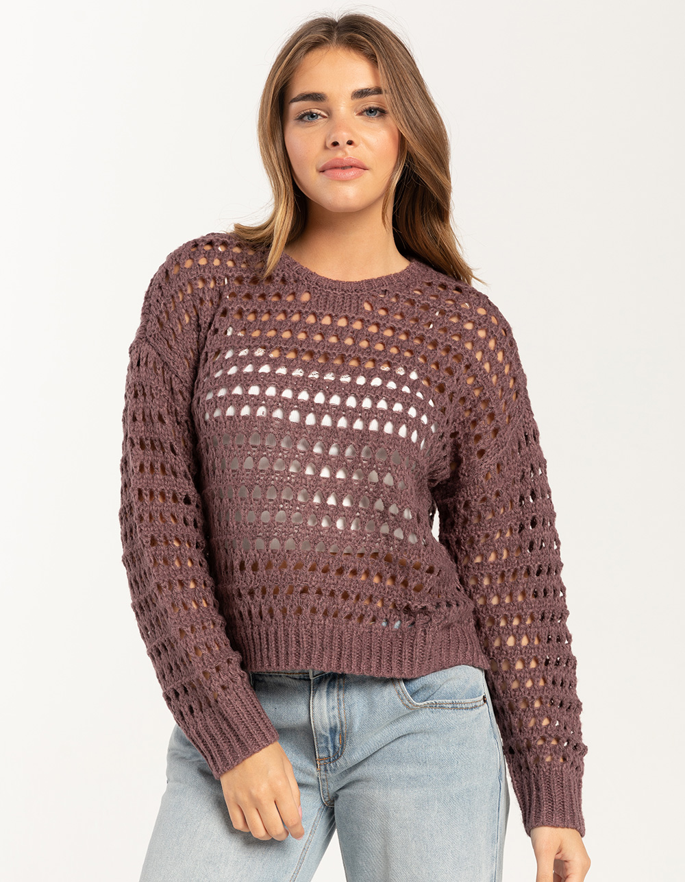 FULL TILT Swirl Girls Pullover Sweater