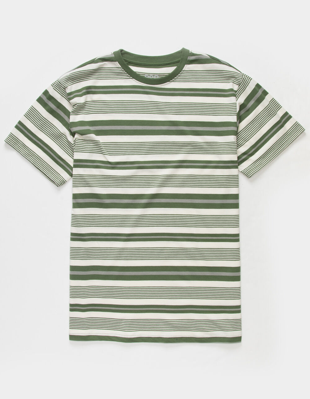 RSQ Relaxed Stripes Mens T-Shirt - WHITE/OLIVE | Tillys