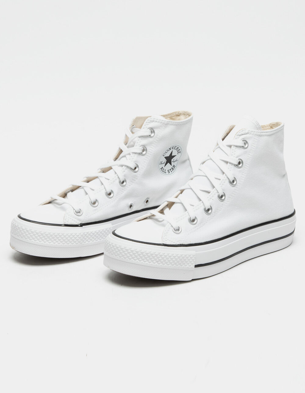 CONVERSE Chuck Taylor All Star Lift Womens Top - WHITE |