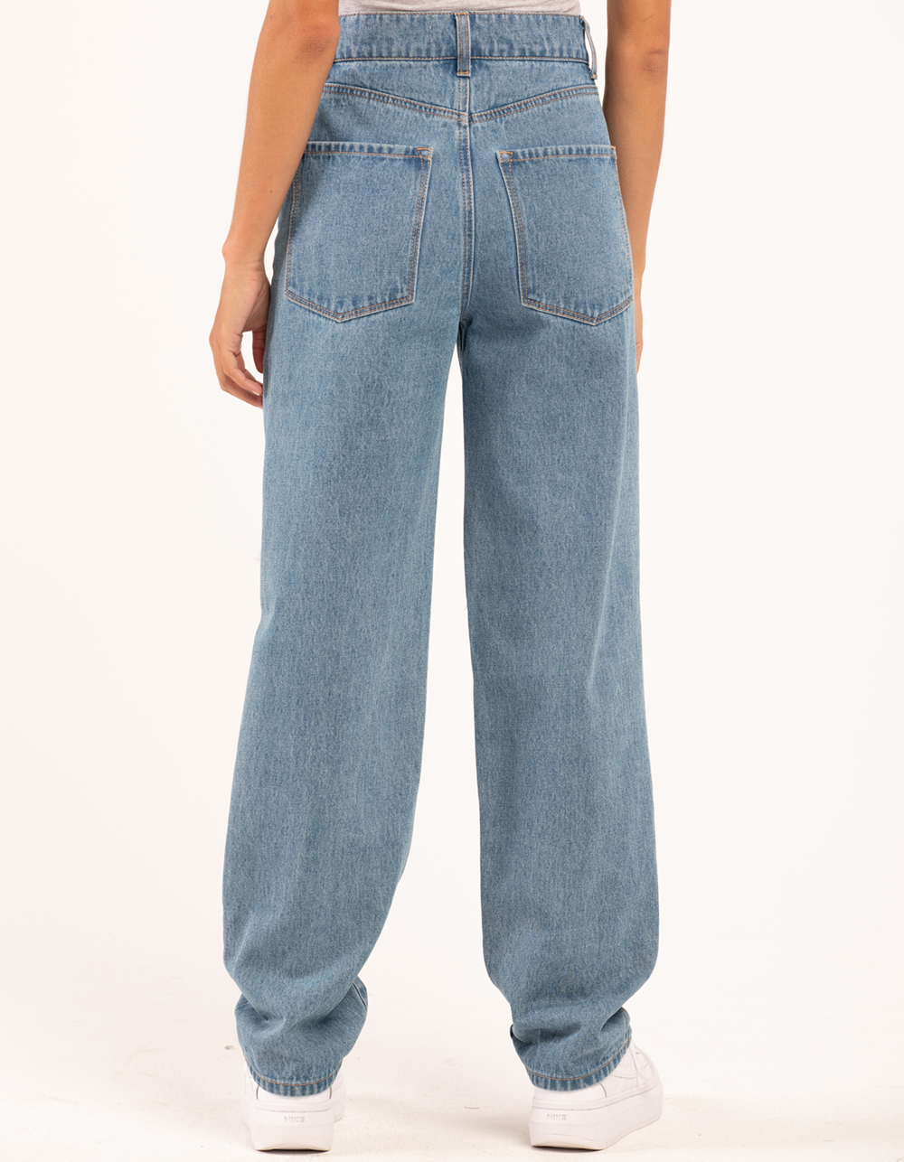 RSQ Womens Baggy Jeans - MEDIUM WASH 