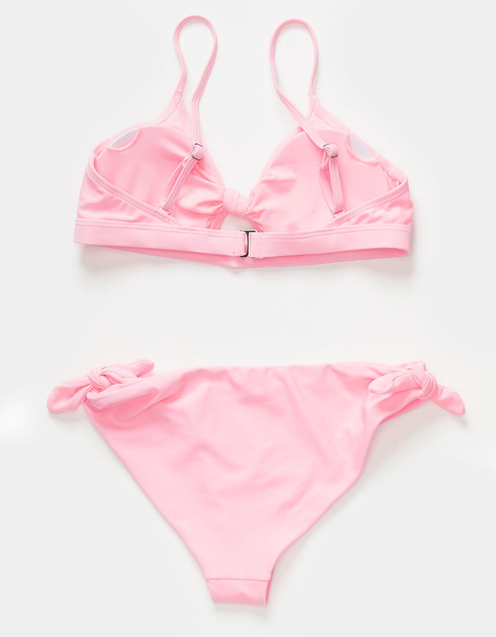 FULL TILT Knot Front Bralette Girls Bikini Set - PINK | Tillys