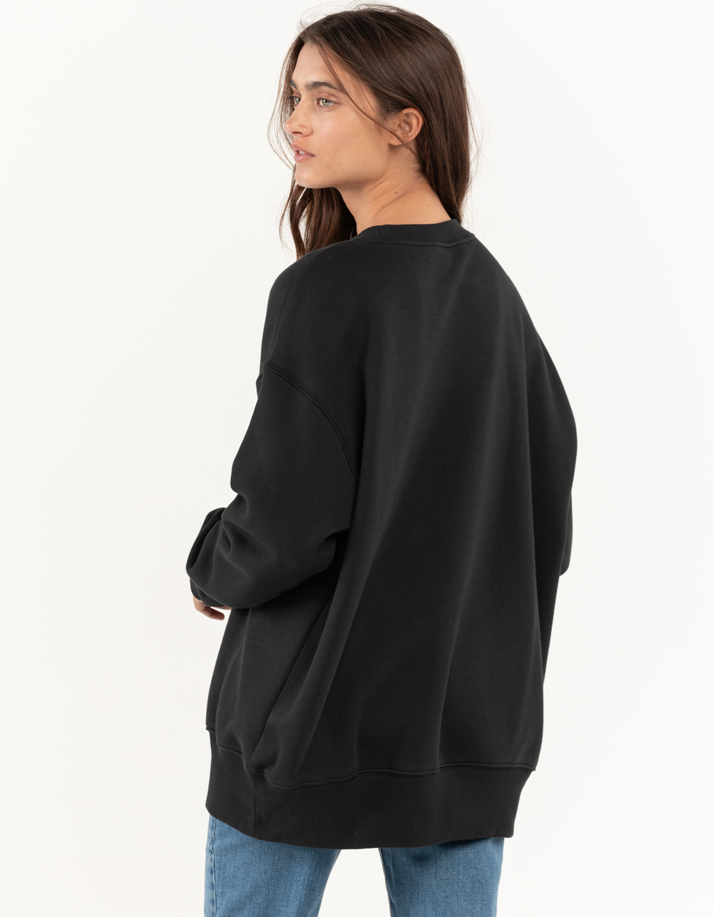 NIKE Sportswear Womens Oversized Crewneck Sweatshirt - BLACK | Tillys
