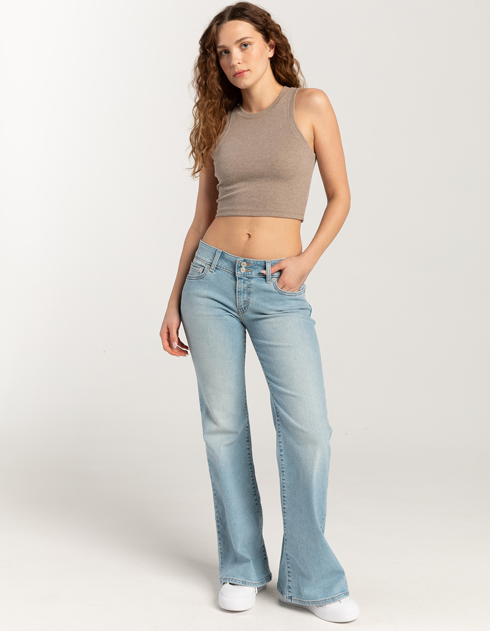 Superlow Flare Women's Jeans - Medium Wash