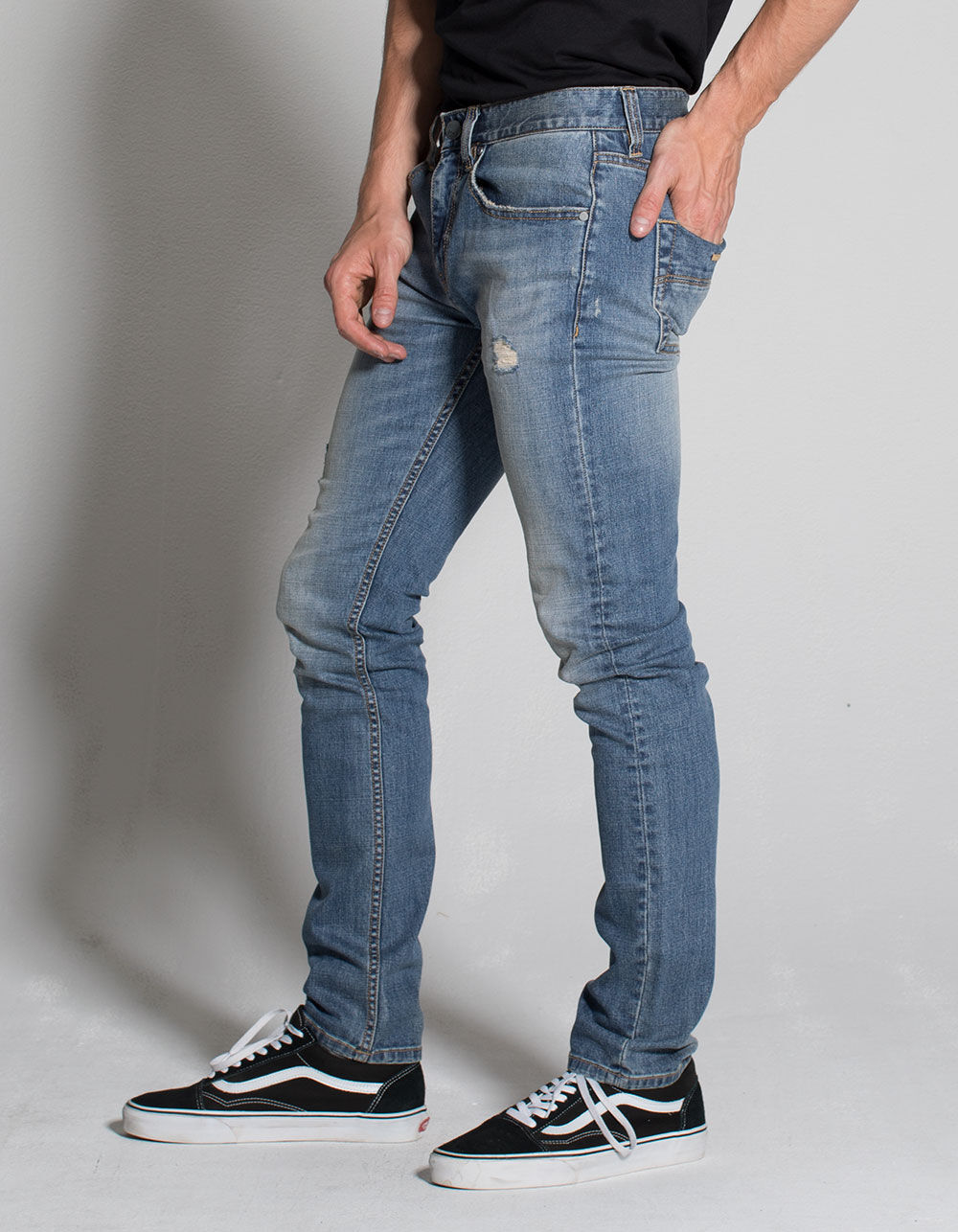 RSQ Seattle Mens Skinny Taper Stretch Ripped Jeans - LTDST | Tillys