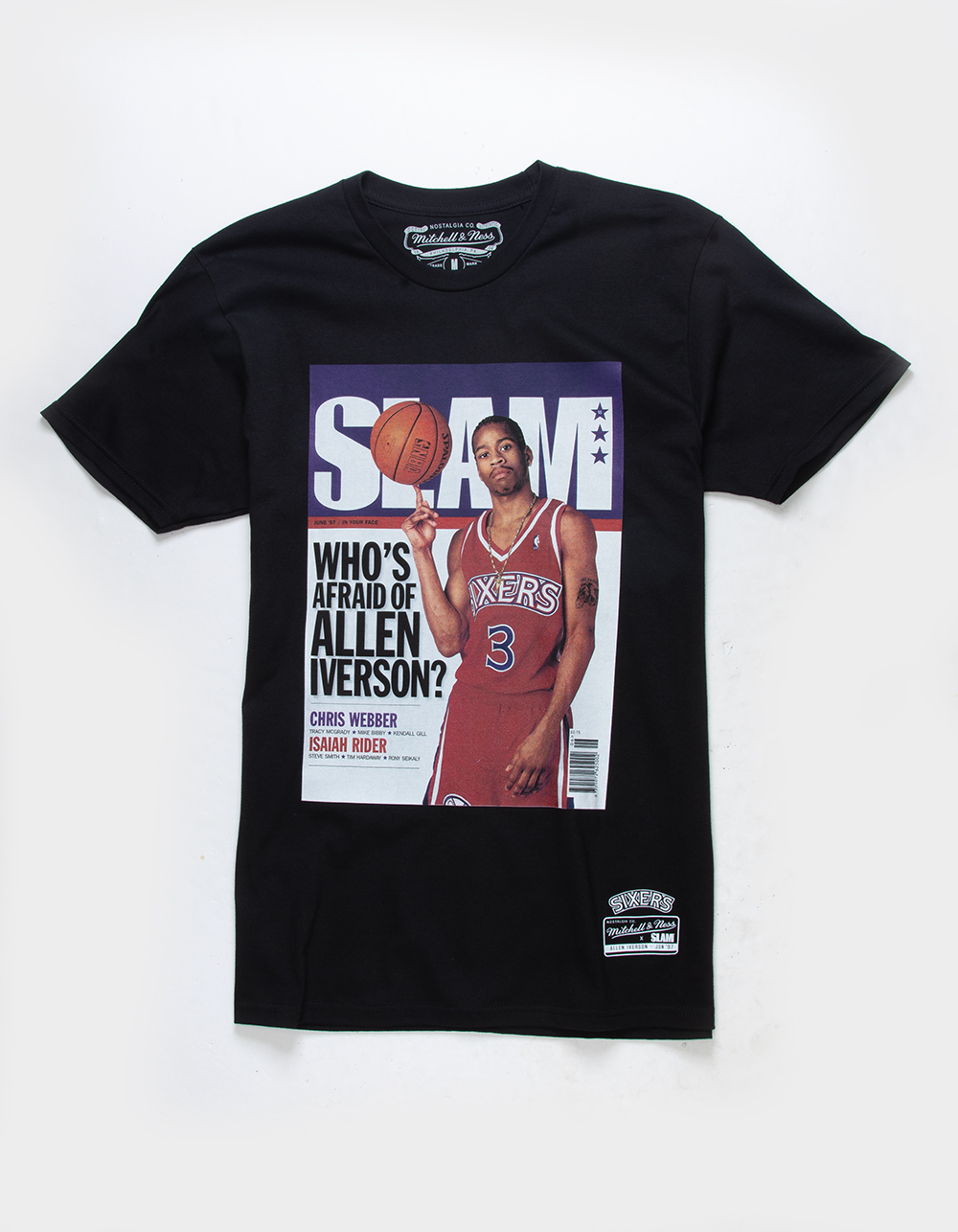 MITCHELL & NESS SLAM COVER SS TEE ALLEN IVERSON, Men's Fashion