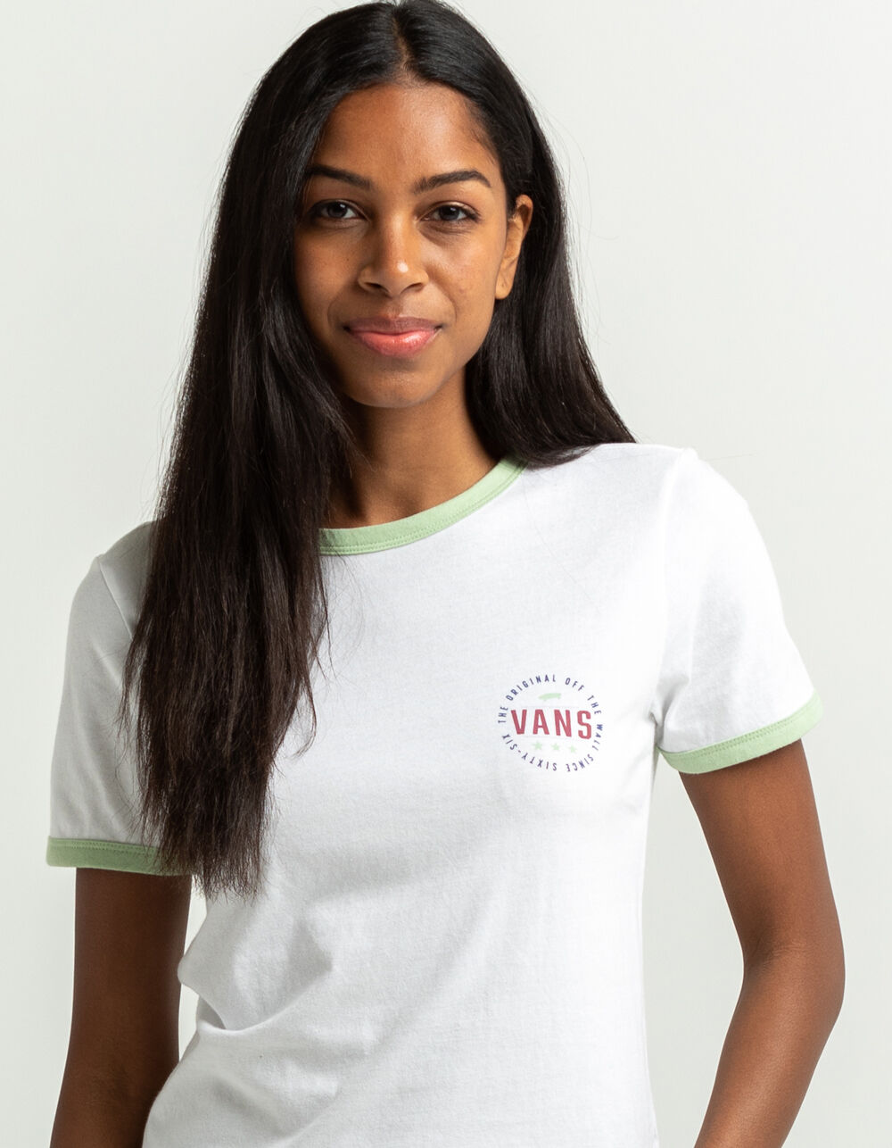 VANS Hall Pass Womens Ringer Tee - WHITE COMBO | Tillys