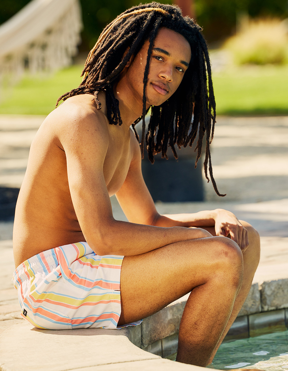 Men Swimwear Palm Multicolor Swimming Trunks Briefs Bikini Board