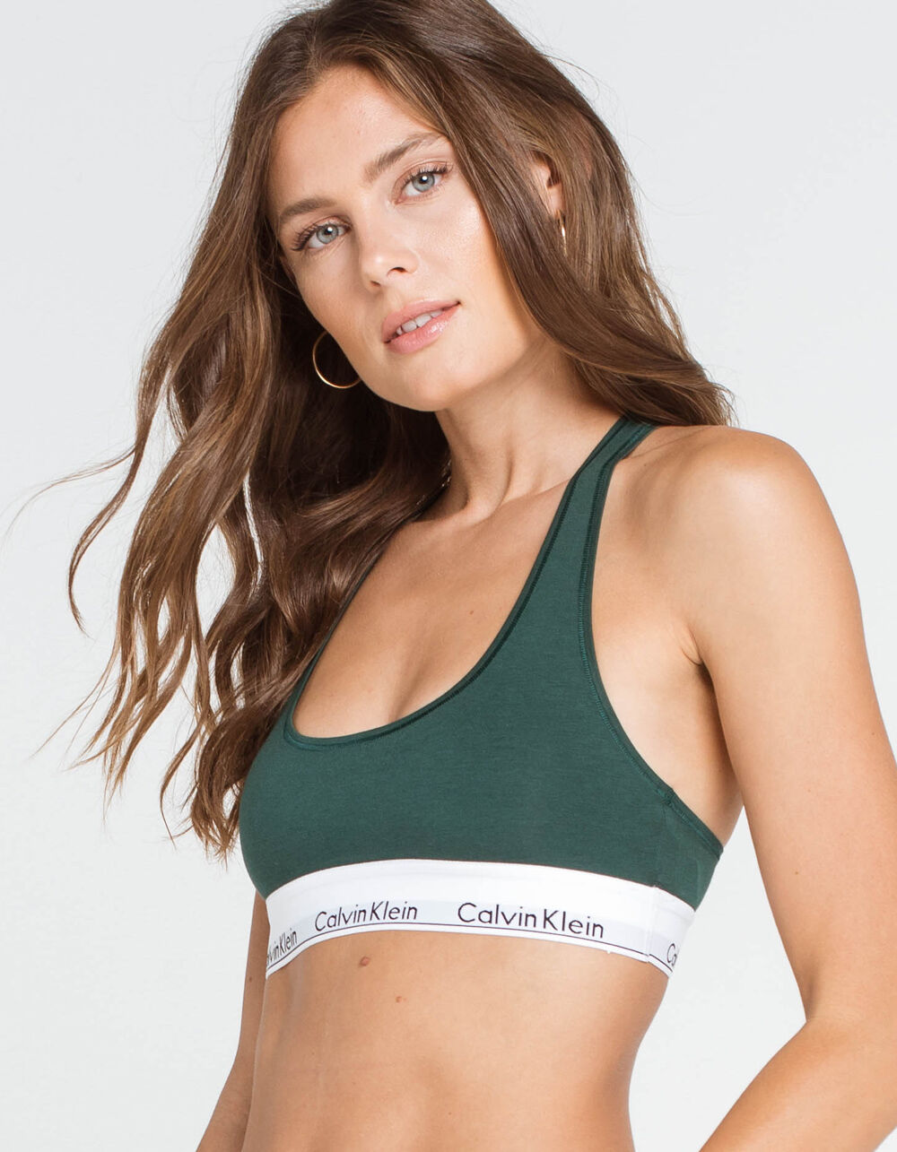 Calvin Klein Underwear UNLINED - Balconette bra - dusky green/light green 