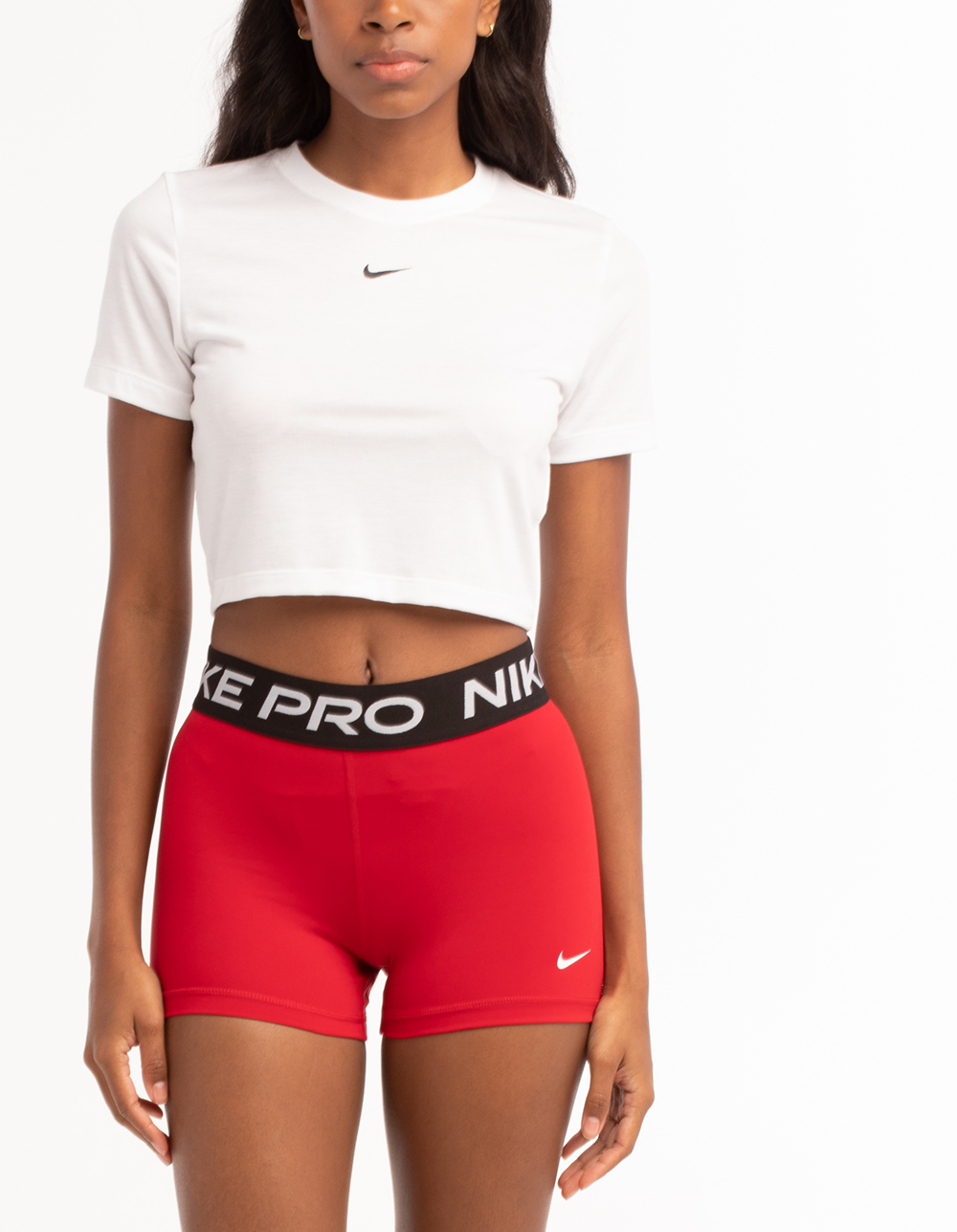 Nike Training Pro 365 3-Inch Legging Shorts In Red, 53% OFF