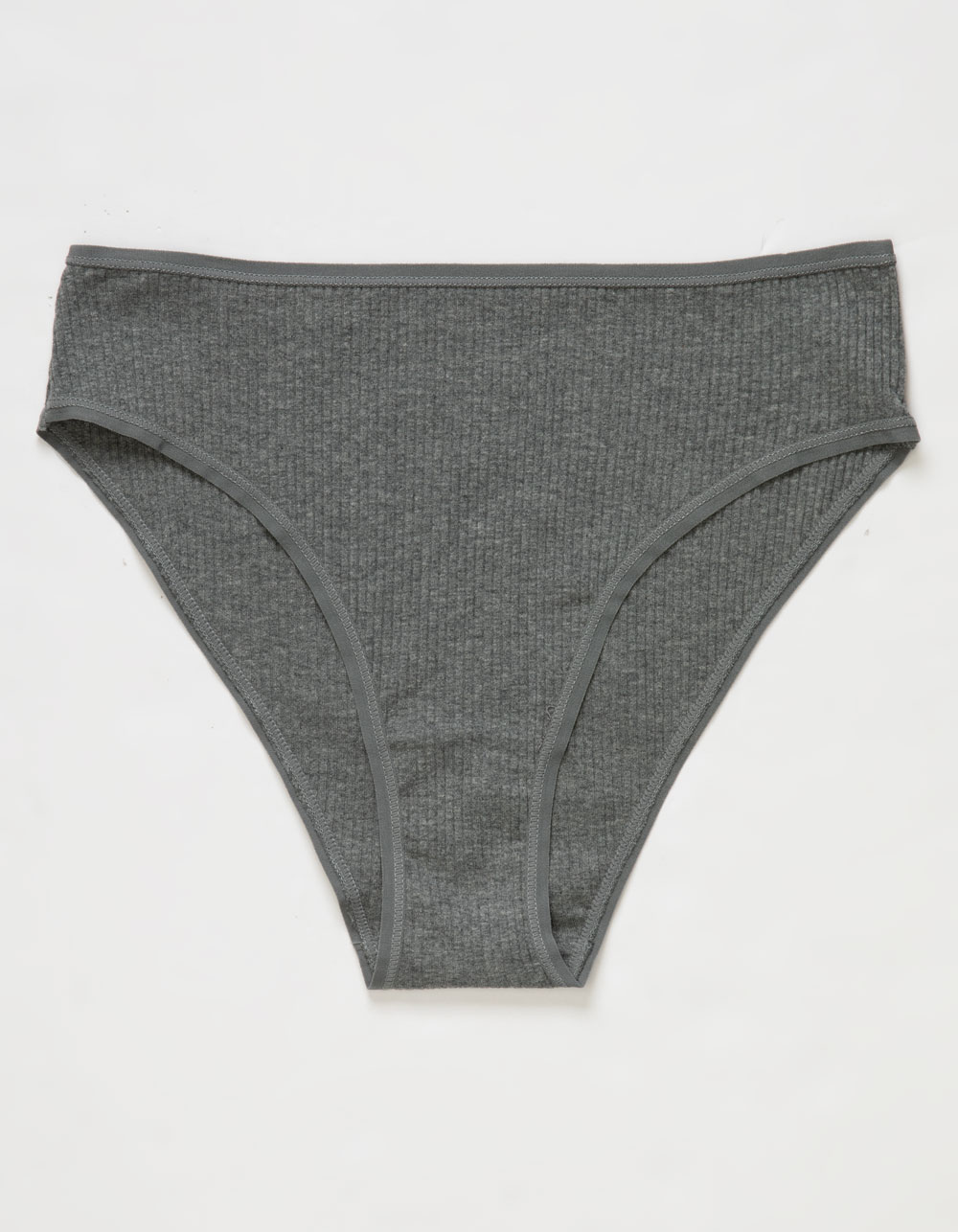 Cotton Brief Panties, Heather Gray Underwear