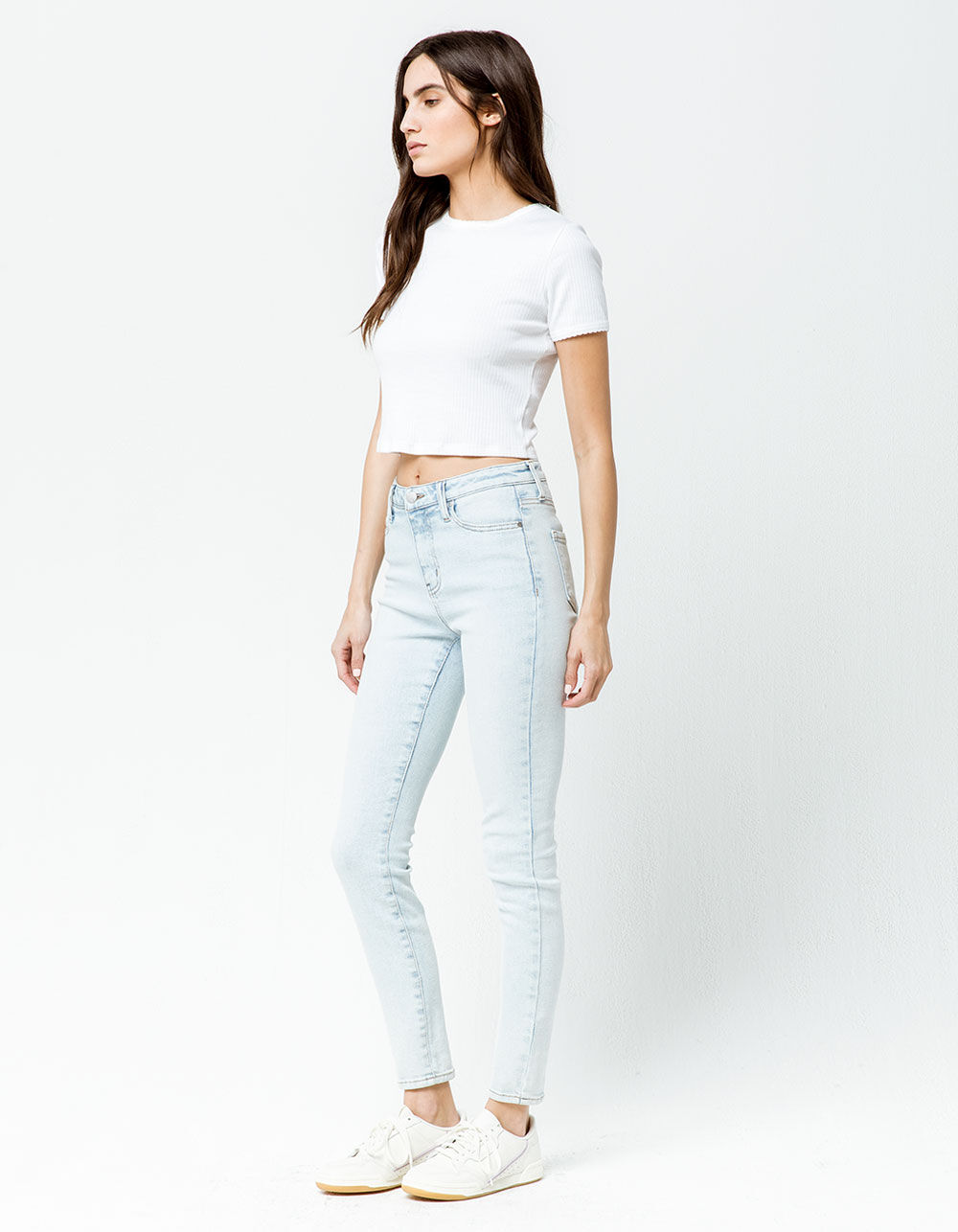 RSQ High Rise Bleach Womens Skinny Jeans - BLEACH | Tillys