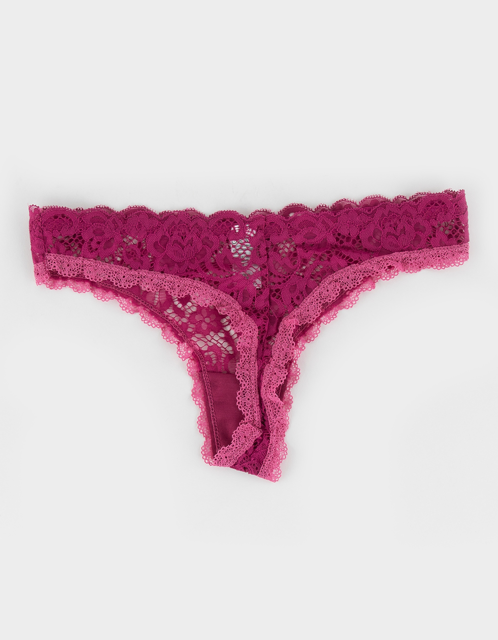 SPREE INTIMATES Scallop Lace Thong - LIME
