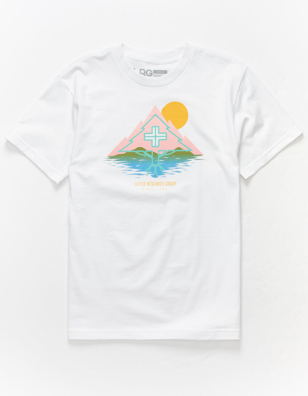 LRG Treescape Sunrsie Mens T-Shirt - WHITE | Tillys