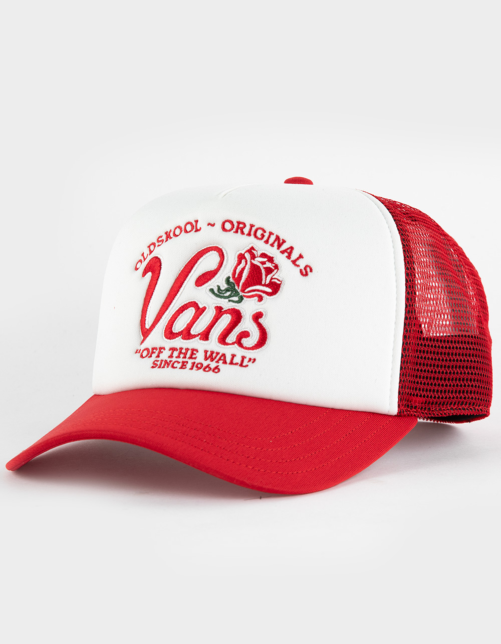 VANS Winding Road Mens Trucker Hat - RED COMBO