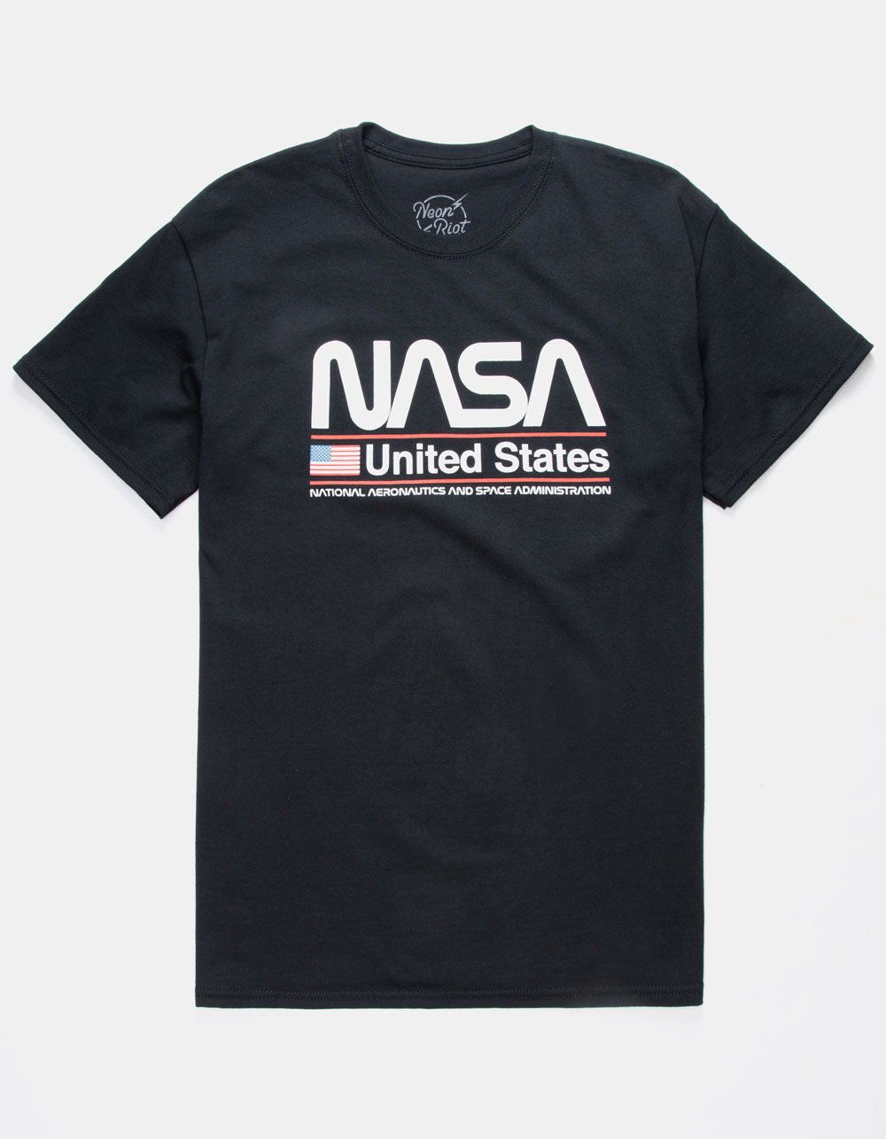 NEON RIOT NASA US Mens T-Shirt - BLACK | Tillys