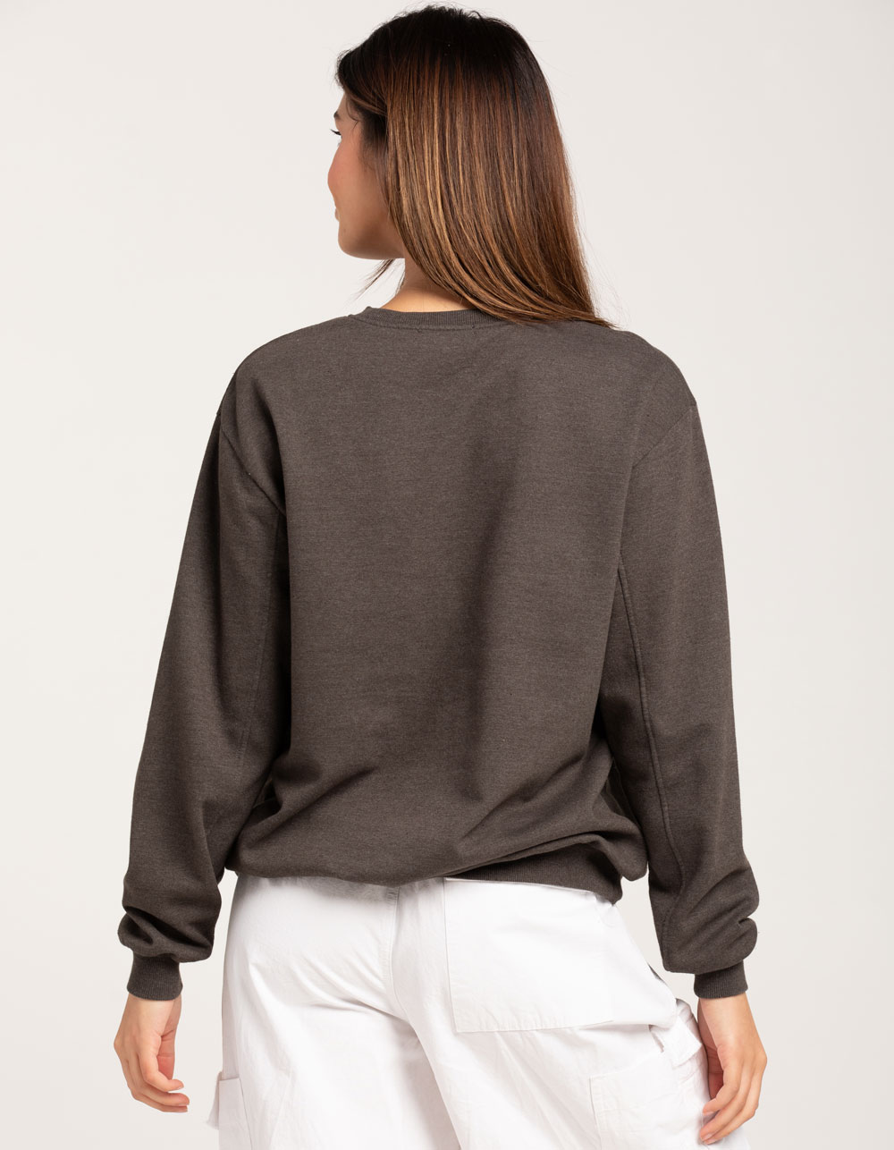 FULL TILT Boston Massachusetts Womens Embroidered Crewneck Sweatshirt