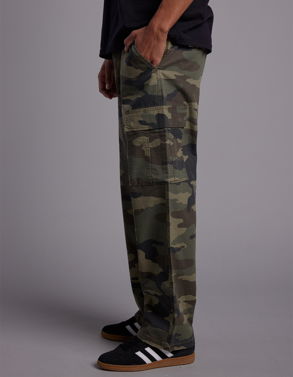 RSQ Mens Loose Cargo Ripstop Pants - CAMO | Tillys