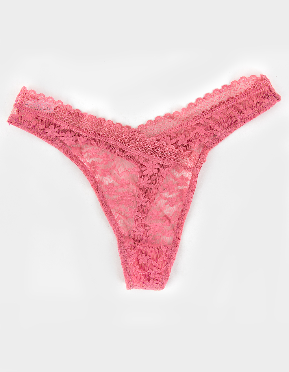 Matching Sets & Garters  Crisscross Lace Thong Panty Angel Pink