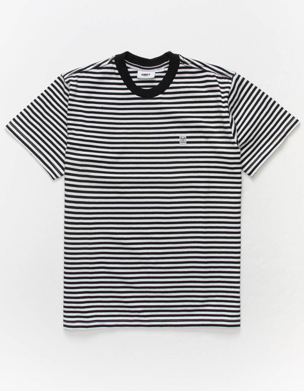 OBEY Icon Face Mens Organic T-Shirt - BLACK/WHITE | Tillys