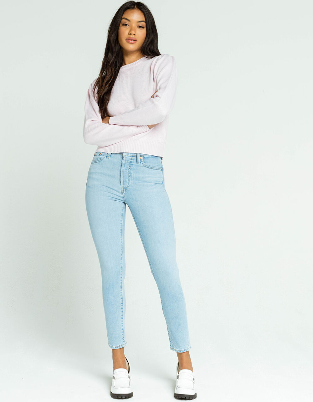 LEVI'S Womens High Waisted Taper Jeans - LIGHT WASH, Tillys