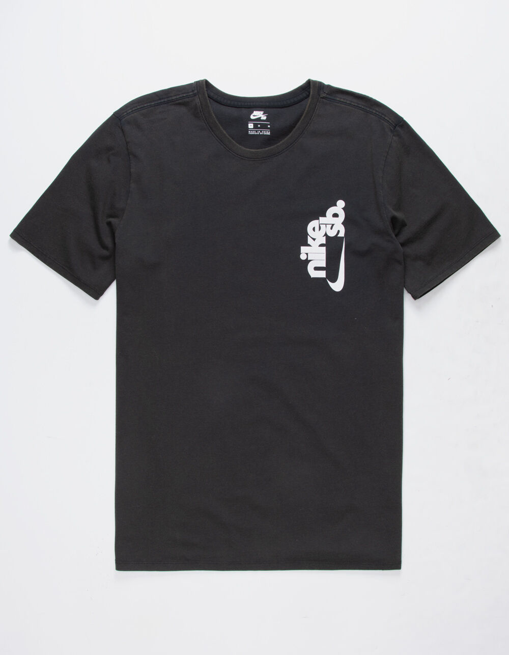 NIKE SB Vertical Dye Black Mens T-Shirt - BLACK | Tillys