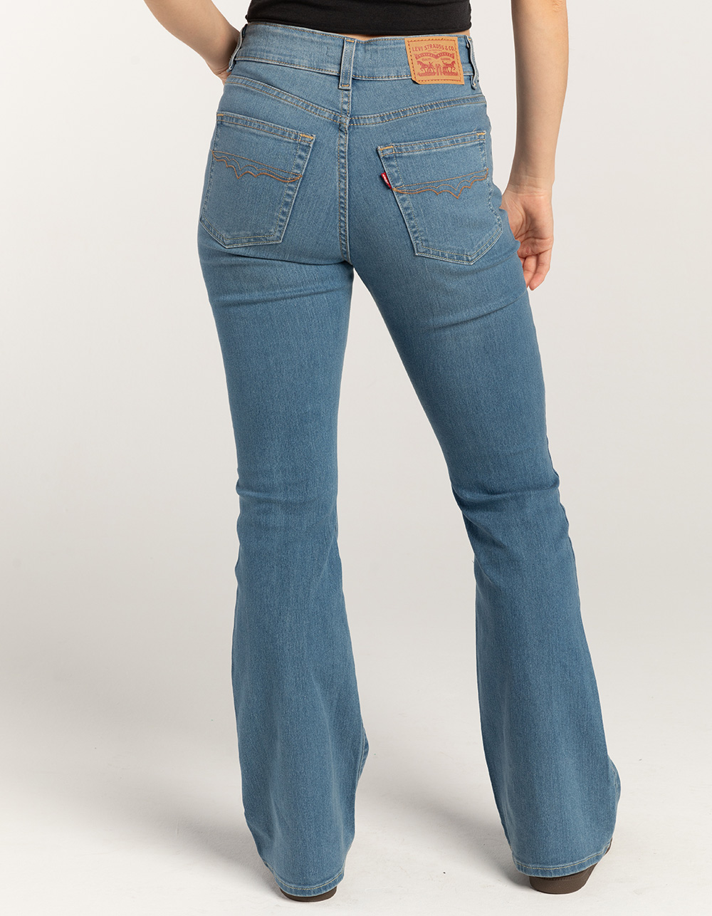 LEVI'S 726 Western Flare Womens Jeans - Camp Denim - MEDIUM STONE | Tillys