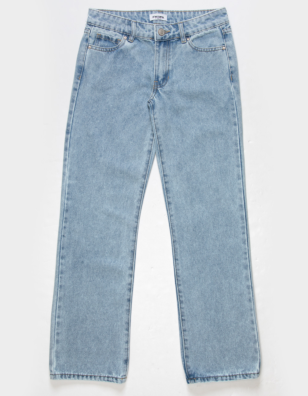 RSQ Girls Low Rise Baggy Jeans - LIGHT WASH