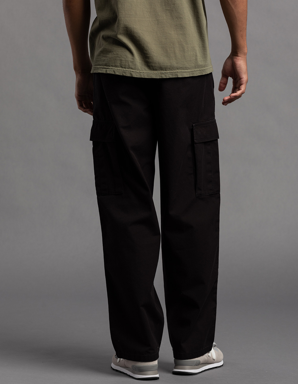 RSQ Mens Loose Cargo Pants - WASHED BLACK | Tillys