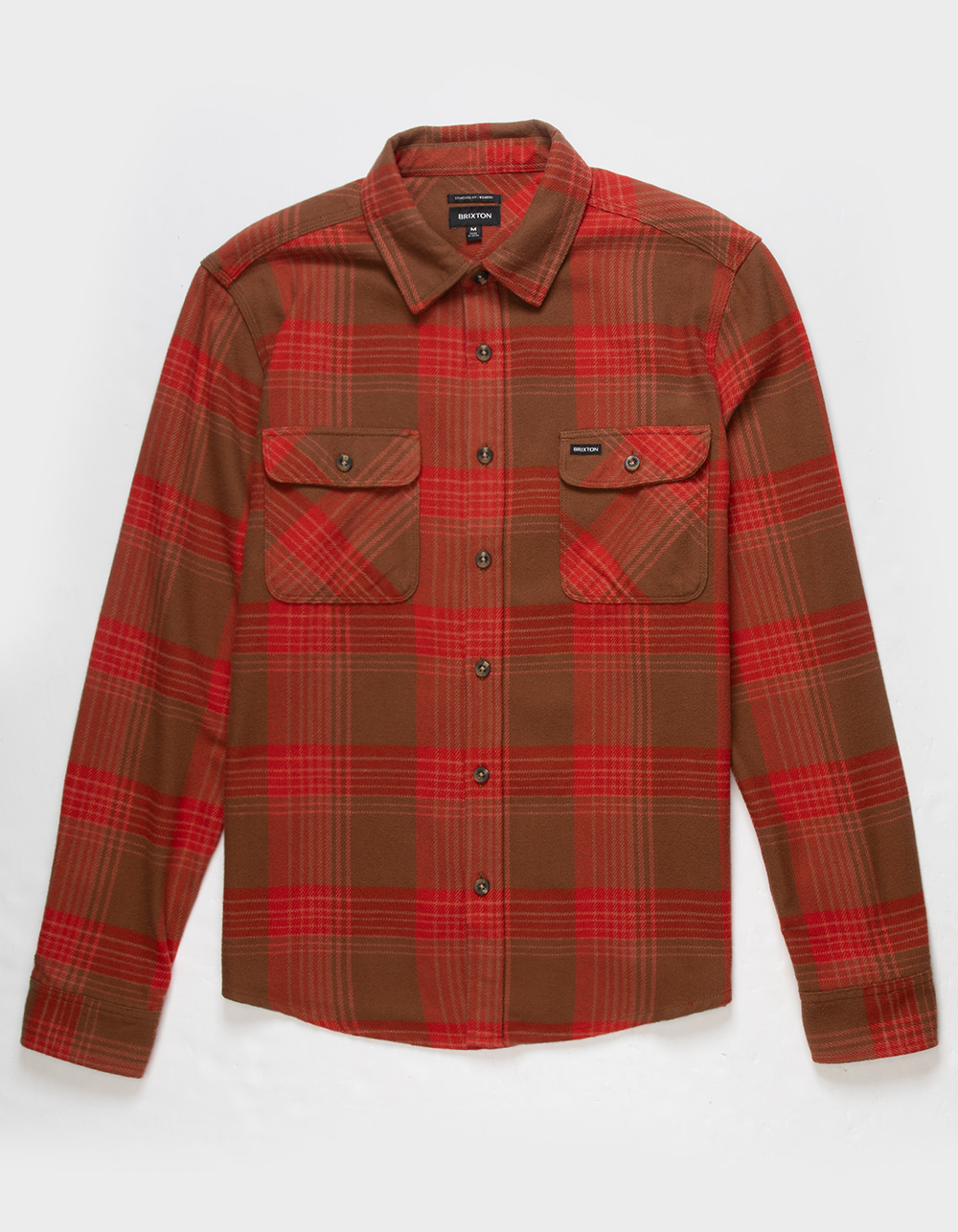 BRIXTON Bowery Mens Flannel - RED COMBO | Tillys