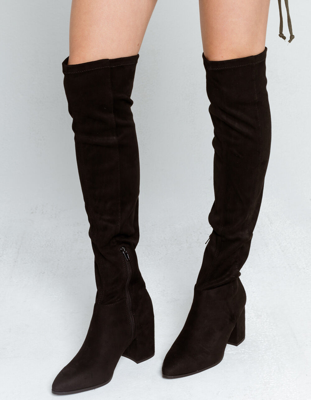 SODA Over The Knee Womens Block Heel Boots - BLACK | Tillys