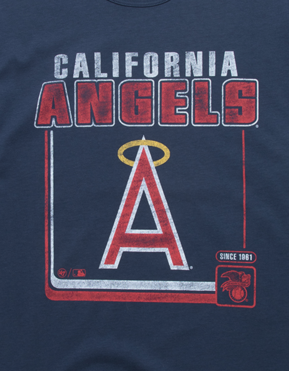 Men's '47 Navy California Angels Cooperstown Collection Borderline Franklin T-Shirt Size: Medium