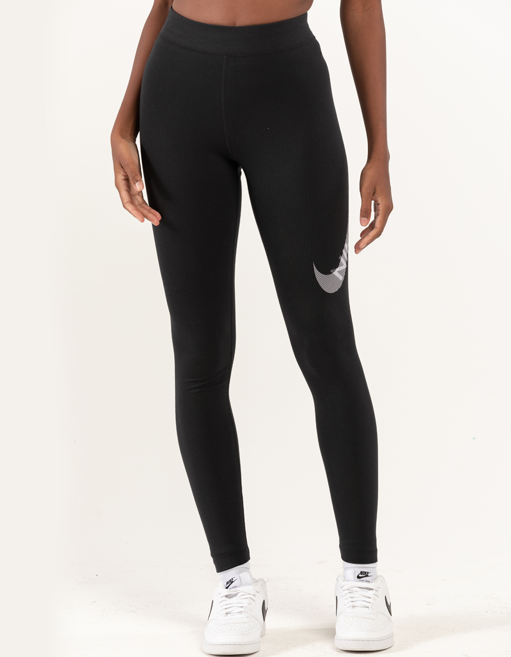 NIKE Sportswear Swoosh High Rise Womens Leggings - BLACK | Tillys