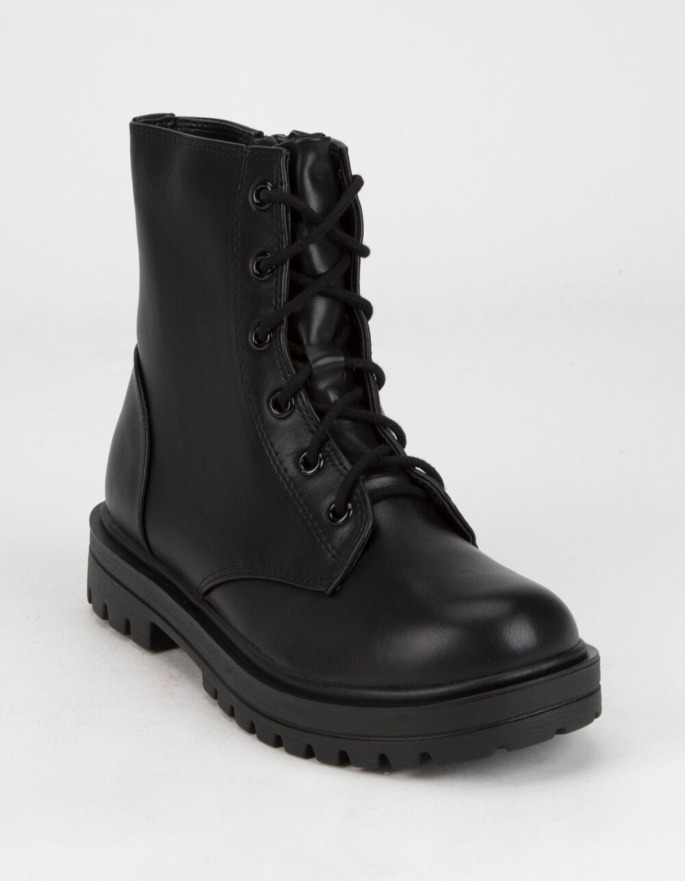 SODA Lace Up Girls Black Combat Boots - BLACK | Tillys