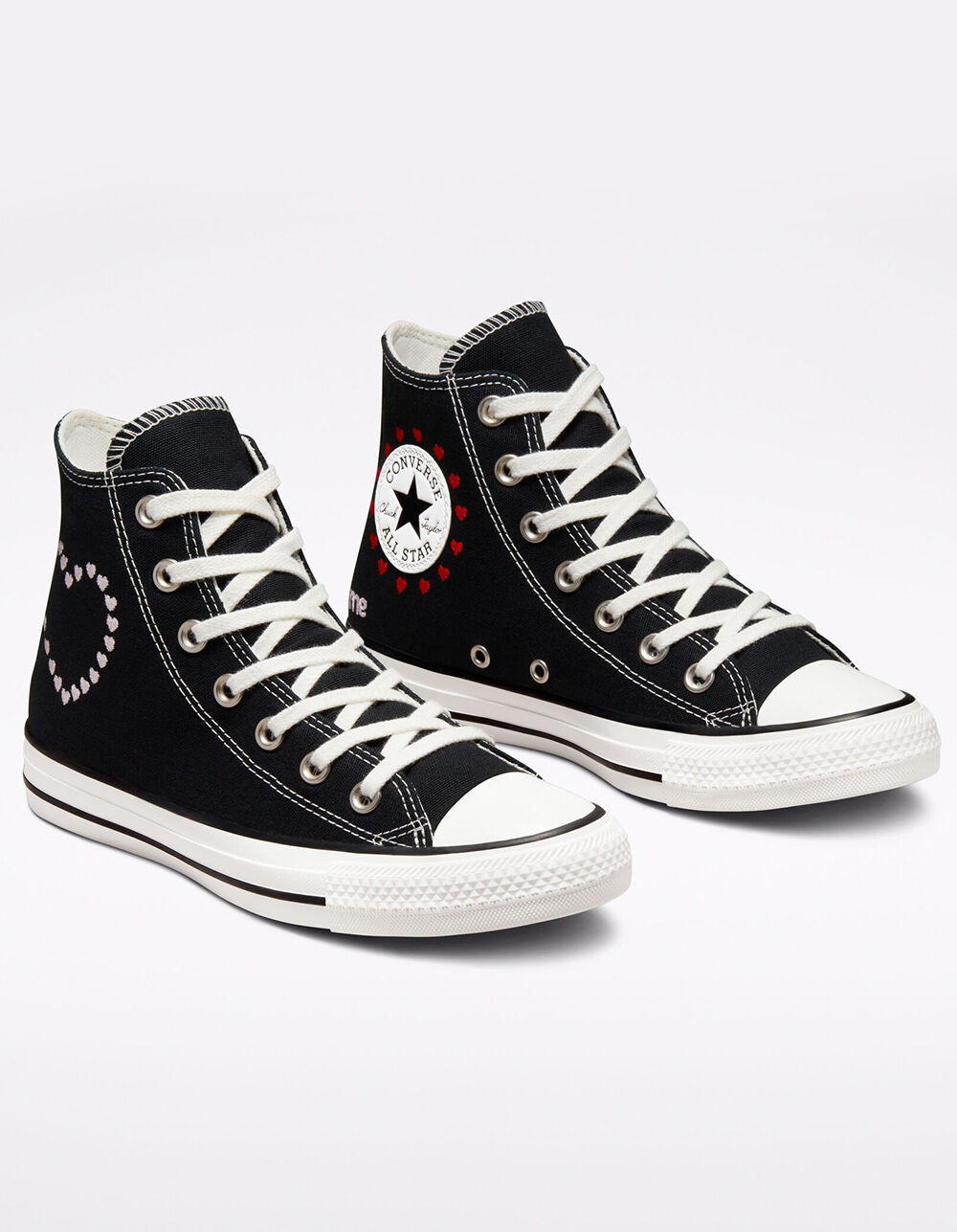 Converse Chuck Taylor All Star heart embroidery sneakers in white