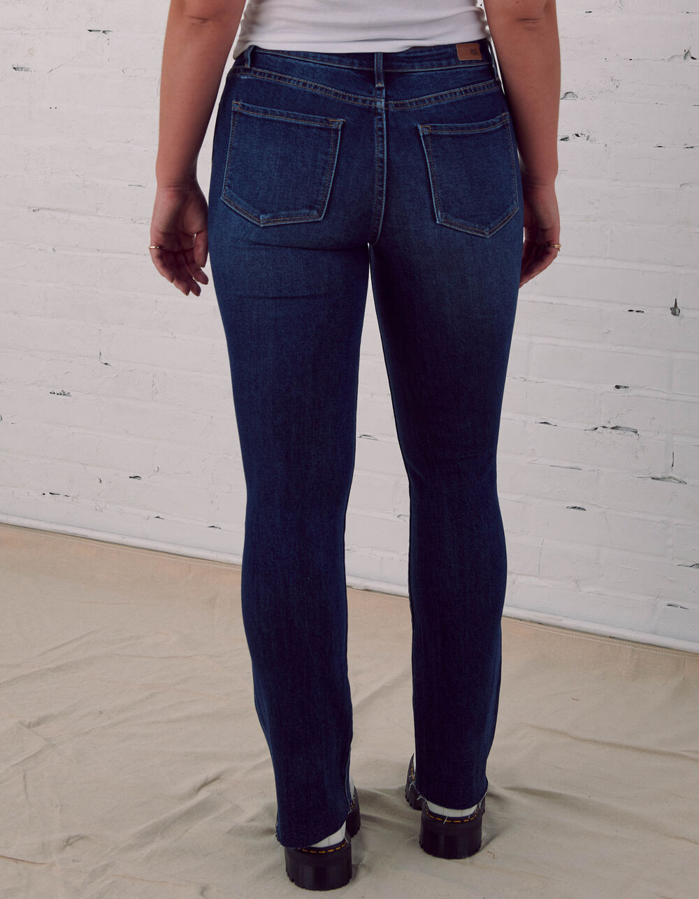 RSQ Mid Rise Womens Dark Wash Boot Cut Jeans - DARK WASH | Tillys