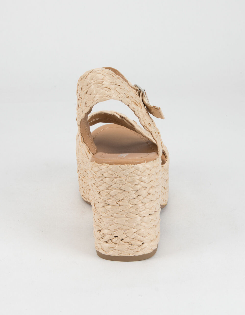 SODA Raffia Crisscross Womens Platform Sandals - NATURAL | Tillys