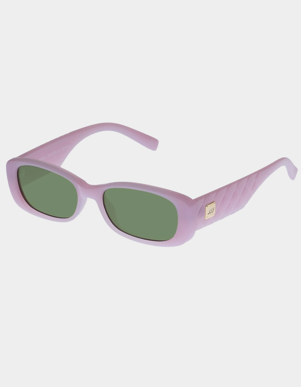 LE SPECS Unreal Quilted Sunglasses - LIGHT PINK | Tillys