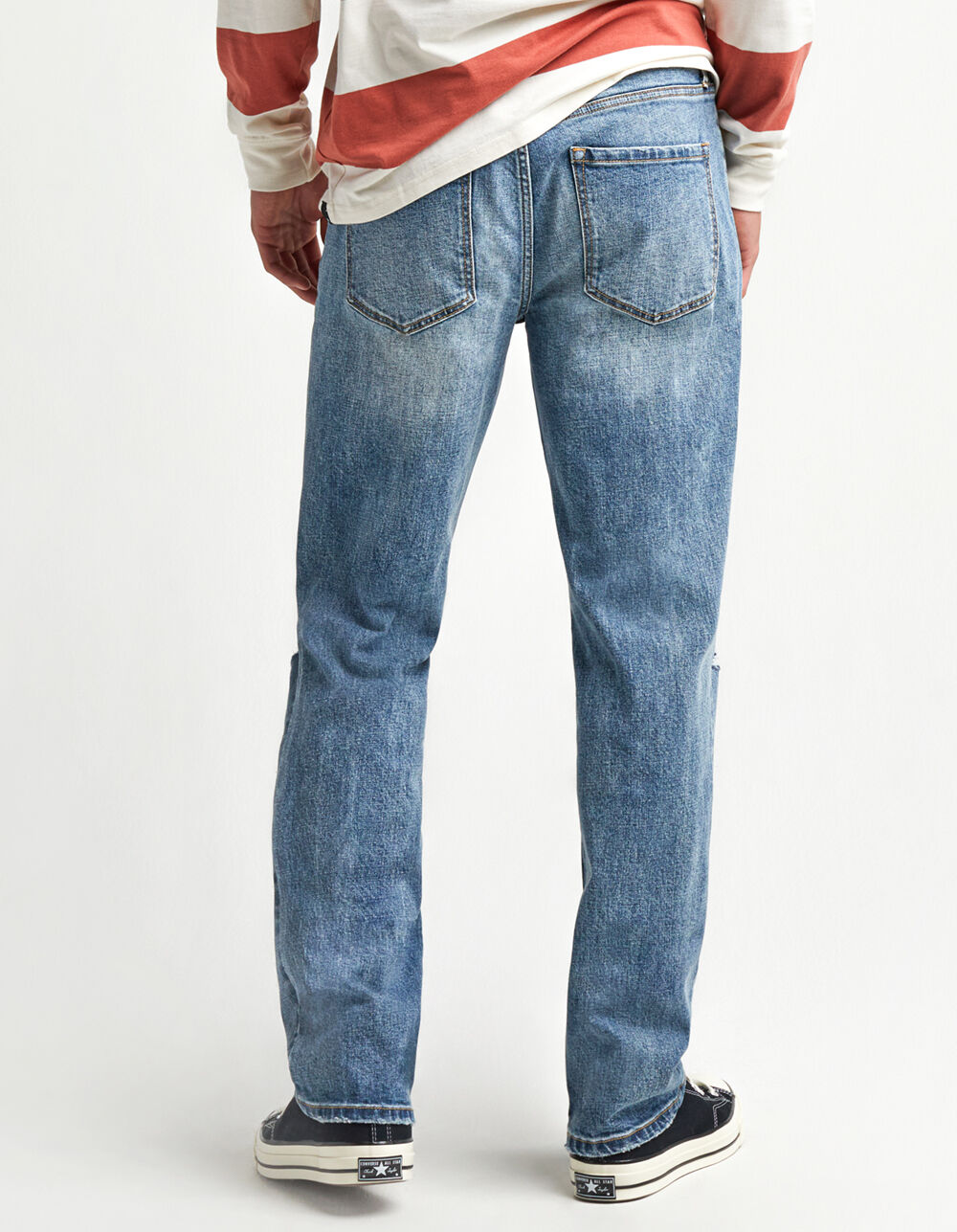 RSQ Mens Slim Straight Jeans - MEDIUM DESTRUCTED | Tillys