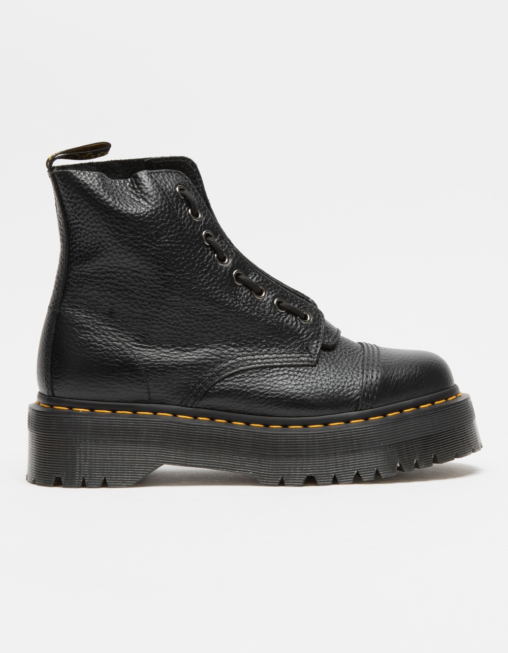 DR. MARTENS Sinclair Leather Womens Black Platform Boots - BLACK | Tillys
