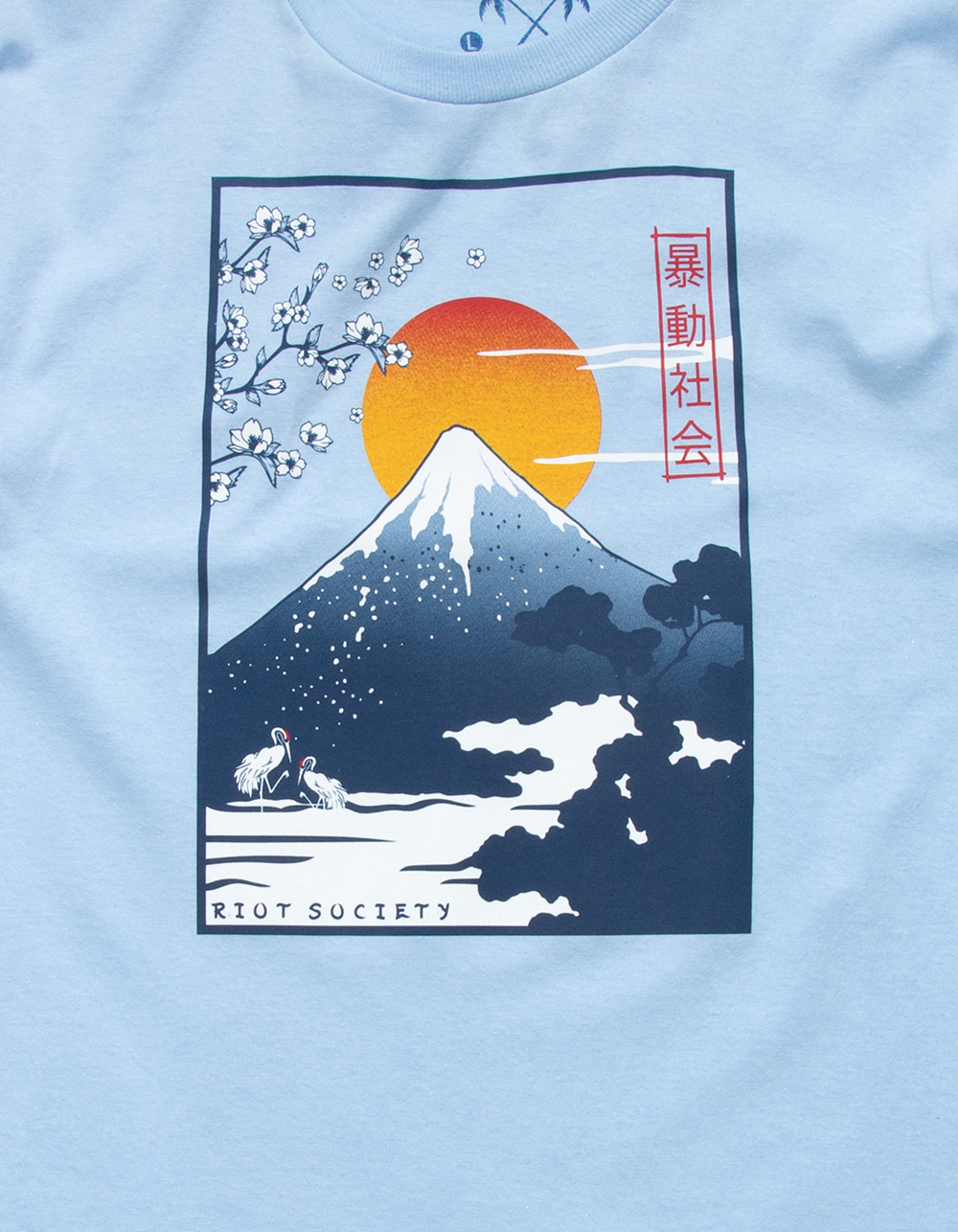 RIOT SOCIETY Mt. Fuji Boys Tee - LIGHT BLUE | Tillys