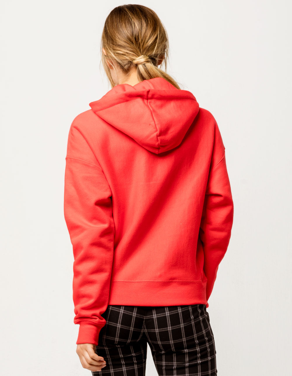 CHAMPION Reverse Weave Red Sparks Womens Hoodie - RED SPARKS | Tillys