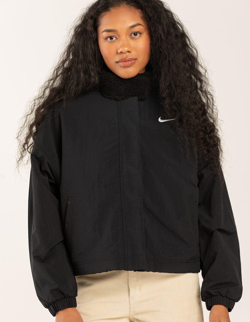 Nike Sportswear Essential Women's Woven Jacket (Medium, Black