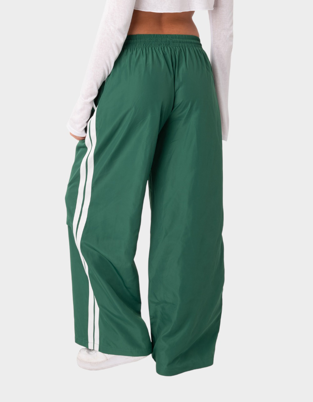 Brilliant Basics Women's Track Pants - Green - Size Small
