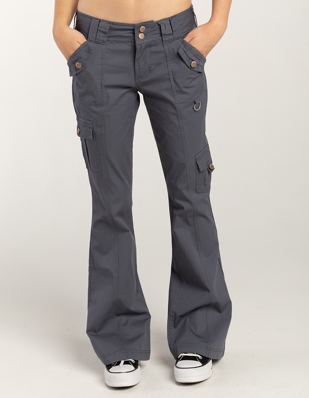 Garage Avril Low Rise Cargo Flare Pants