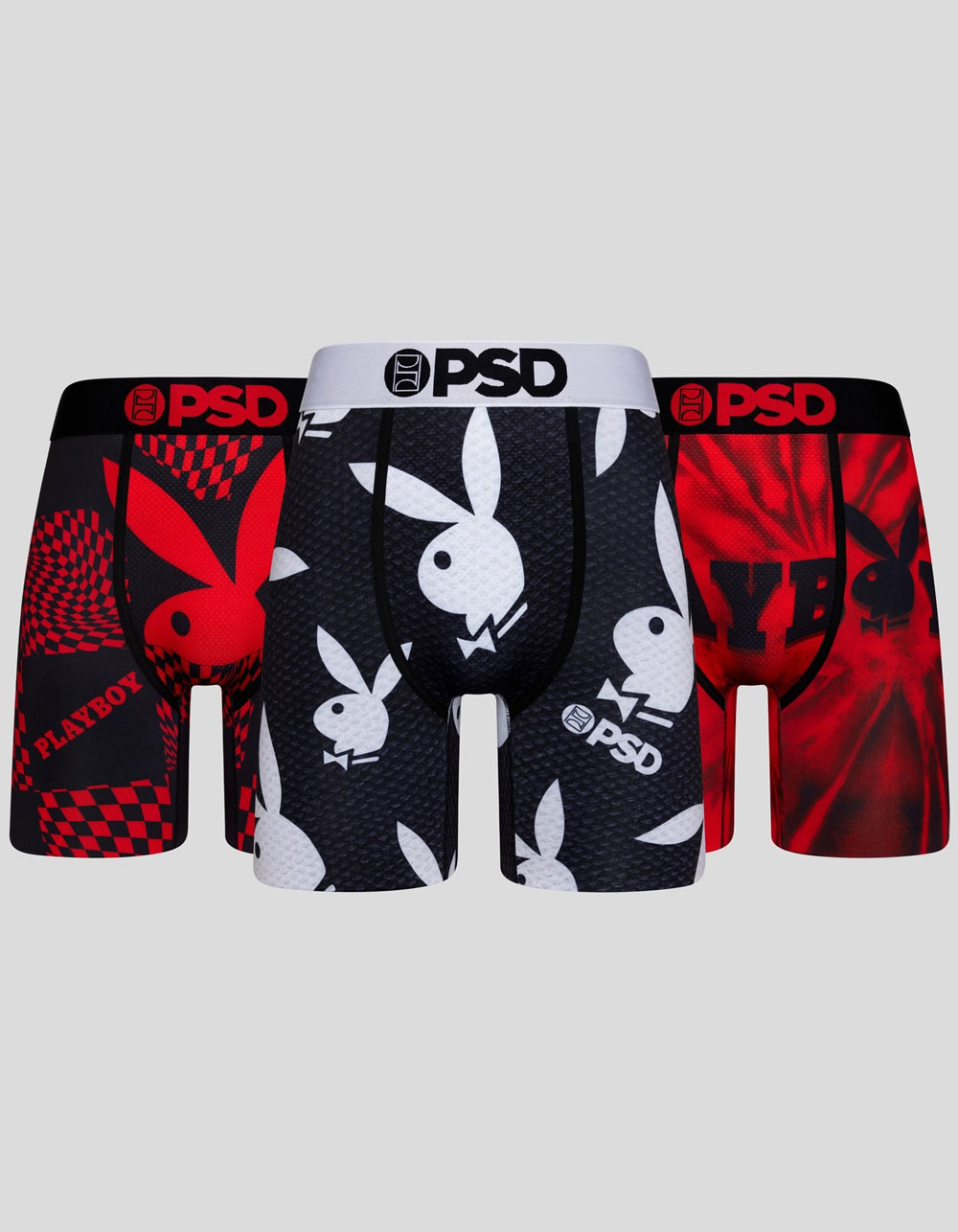 PSD 3 Pack Patches Stretch Boxer Briefs - Men's Boxers in Multi