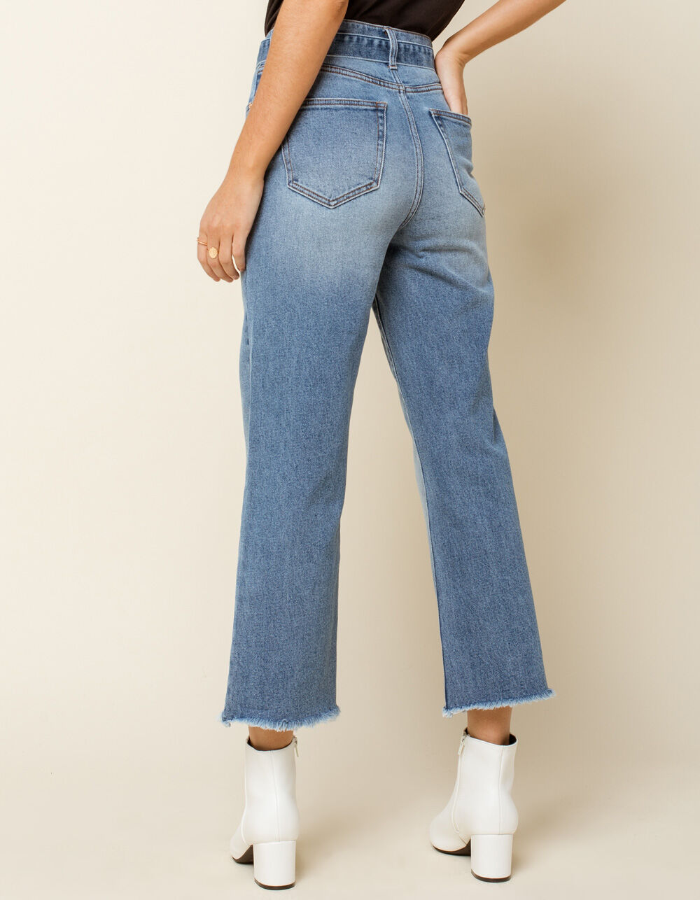 WEST OF MELROSE On The Rise Wide Leg Womens Jeans - MEDIUM WASH | Tillys