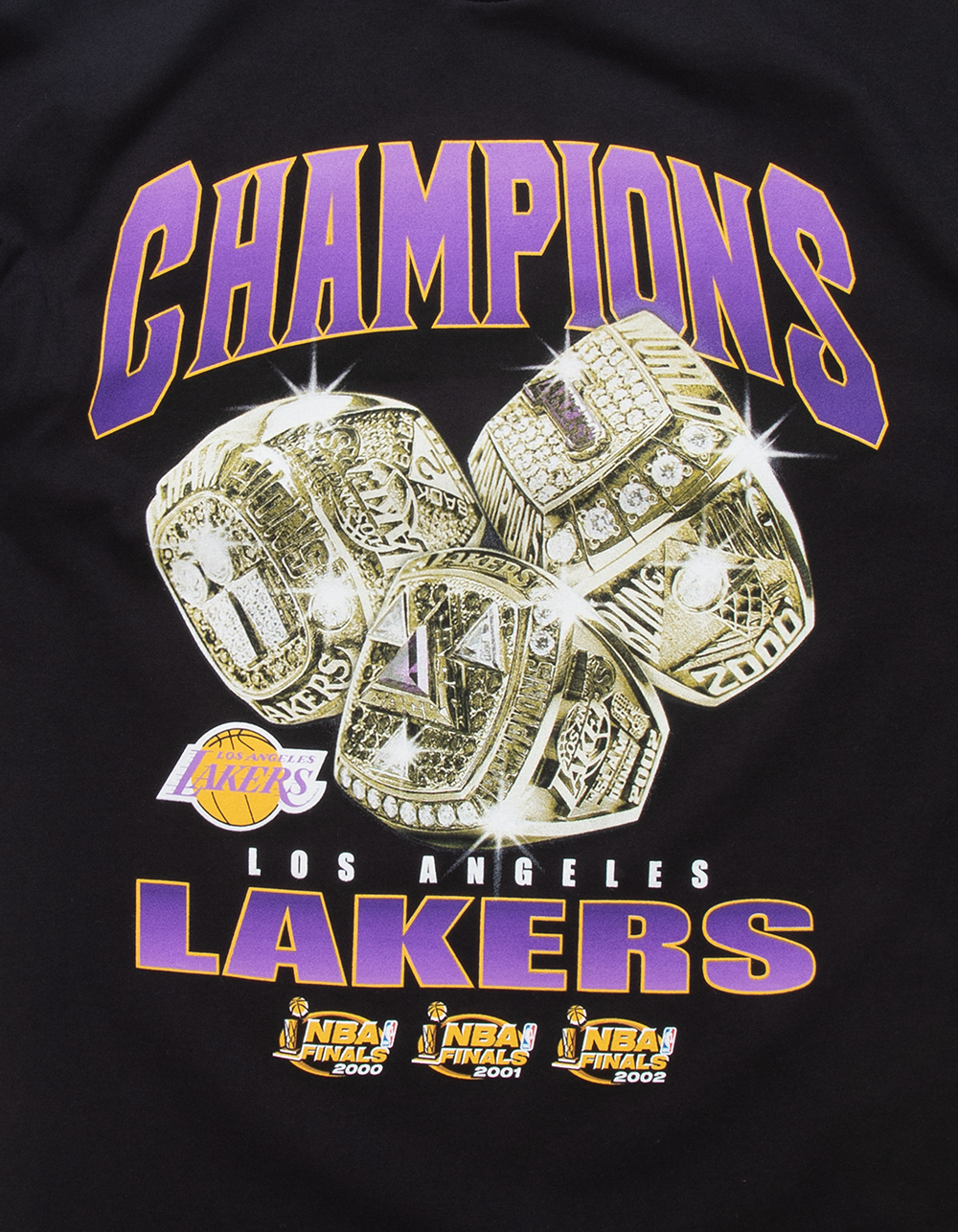 MITCHELL & NESS Los Angeles Lakers Champions Mens Tee - BLACK