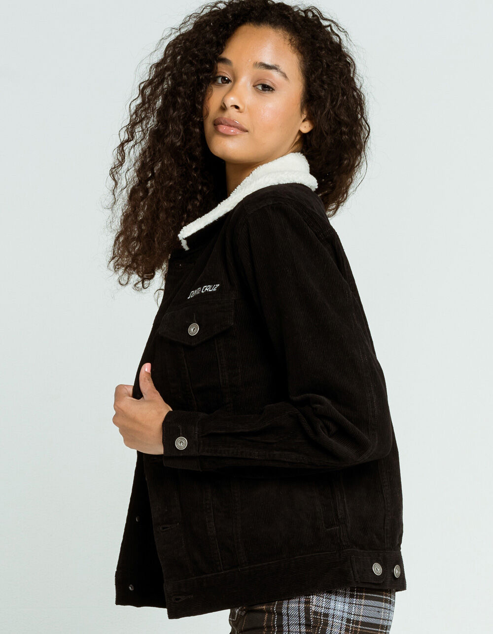 SANTA CRUZ Decay Corduroy Womens Jacket - BLACK | Tillys