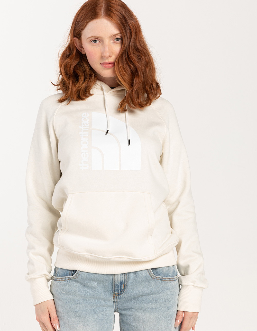 THE NORTH FACE Jumbo Half Dome Womens Hoodie - CREAM | Tillys