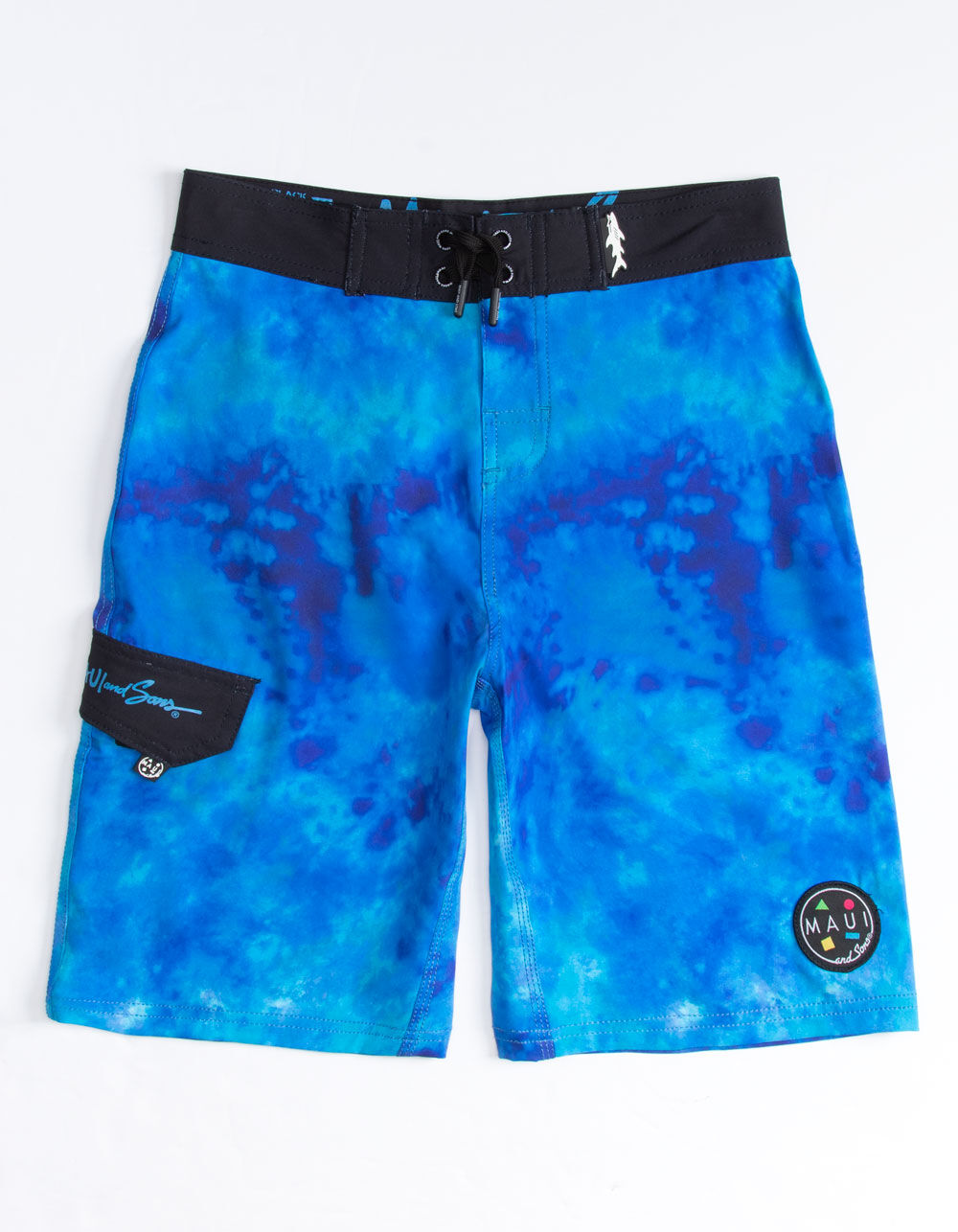 MAUI AND SONS Watercolor Boys Boardshorts - BLUE COMBO | Tillys